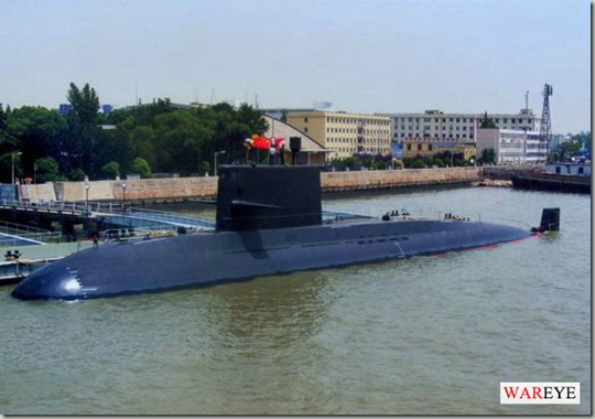 Chinese Yuan-class submarine docked naval naval